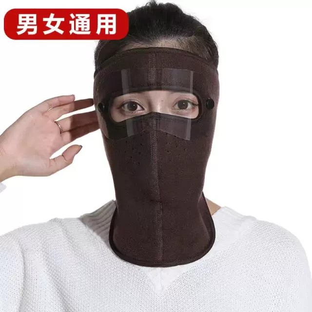 Khẩu trang ninja kín cổ 2in1 lót nỉ chống mưa gió lạnh bảo vệ mắt