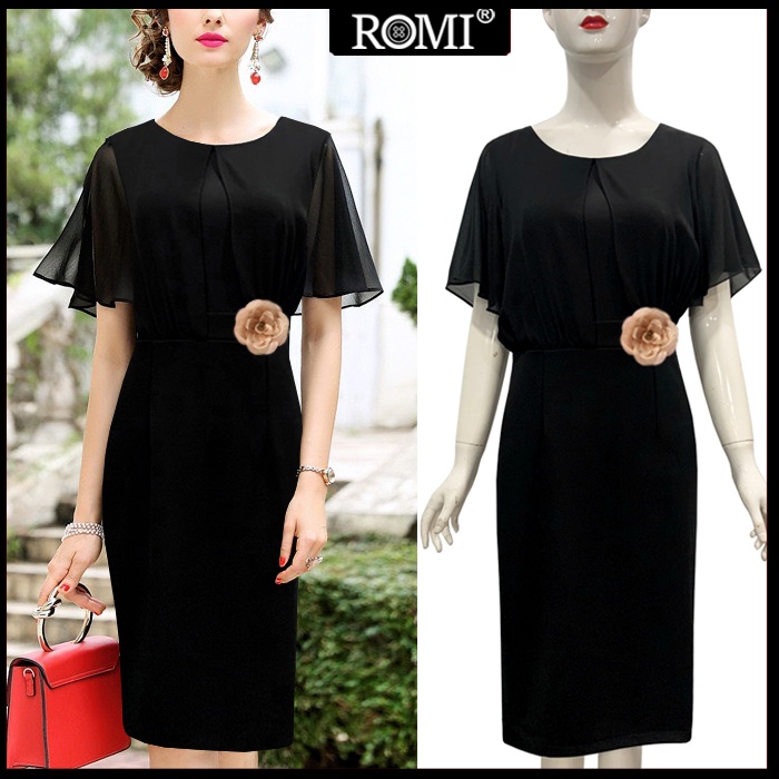 ROMI - Đầm dự tiệc đẹp bigsize cao cấp kiểu đầm ôm sọc xéo xẻ tà cột eo - nhiều mẫu 376