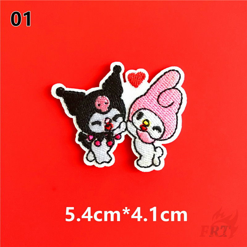 1 Miếng Vá Quần Áo Hình Nhân Vật Hoạt Hình Kuromi &amp; Melody