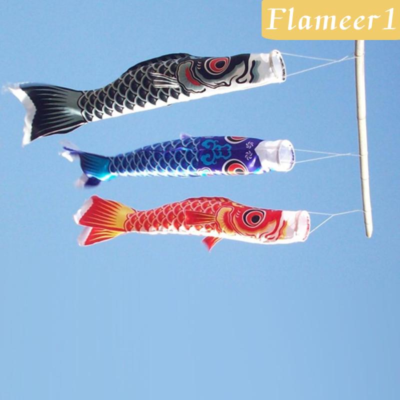 [Flameameer1] Cờ Cá Koi Nhật Bản 55cm Màu Đỏ