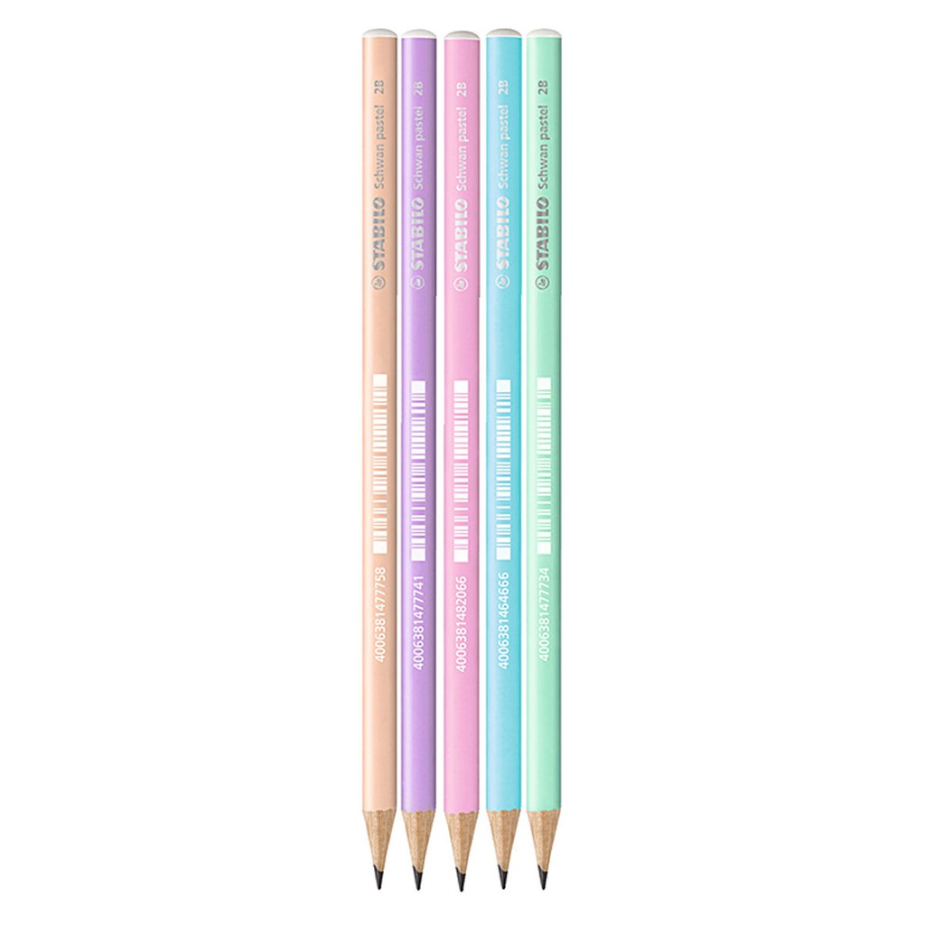 Bộ 5 cây bút chì gỗ STABILO Schwan Pastel 5 màu x 1 (PC421-C5)