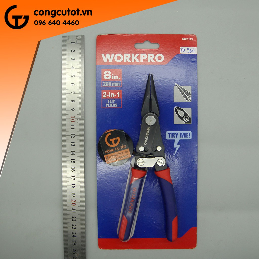 Kìm lật đa dụng 8inch WORKPRO W031113