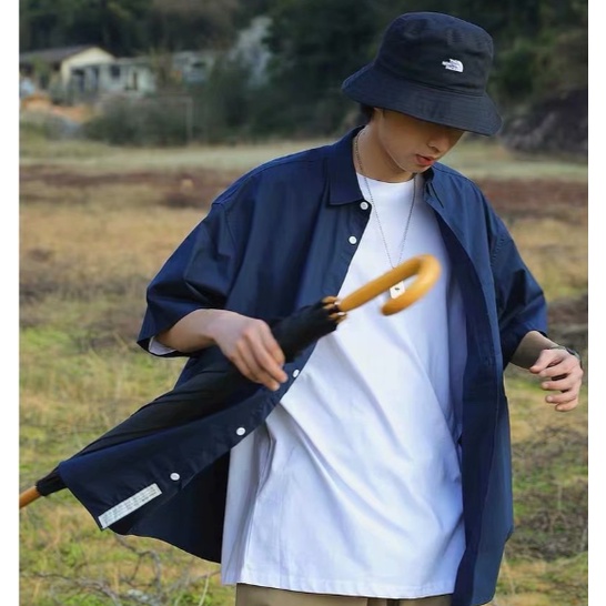 Áo Sơ Mi Tay Ngắn Thời Trang Phong Cách Hàn Quốc Cho Nam