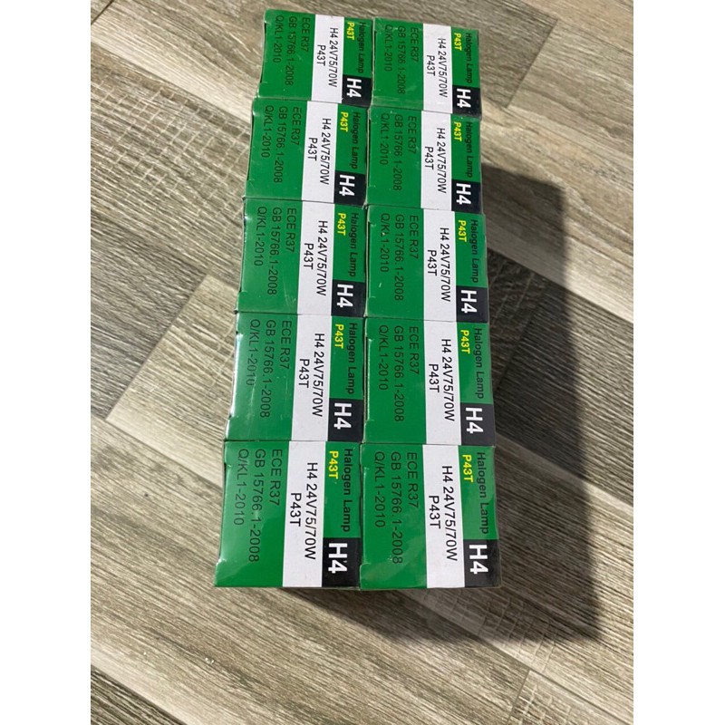 Sản phẩm gia đình làm: combo 50 Bóng đèn pha H4 cú xịn 24v 75w