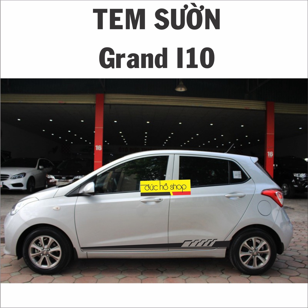 Tem dán sườn xe Kia moring - Grand I10