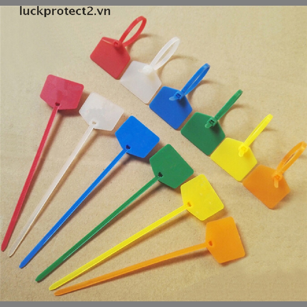Set 100 Dây Rút Nilon Tự Khóa Nhiều Màu Sắc Dùng Đánh Dấu Dây Cáp Mạng