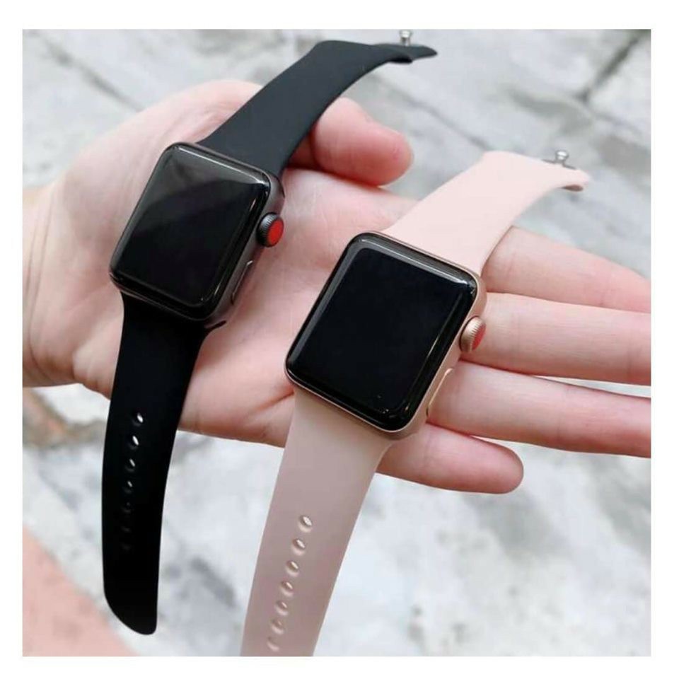 [Seri 1/2/3/4/5] Dây đeo silicon màu Apple Watch 38/40/42/44mm