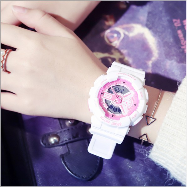 Đồng hồ nữ thể thao Shhors chạy kim và số điện tử cực chất cực hot | BigBuy360 - bigbuy360.vn