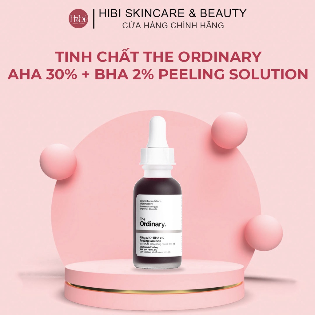 (CHÍNH HÃNG) Tinh chất Serum The Ordinary AHA 30% + BHA 2 peeling solution, Tẩy Da Chết The Ordinary