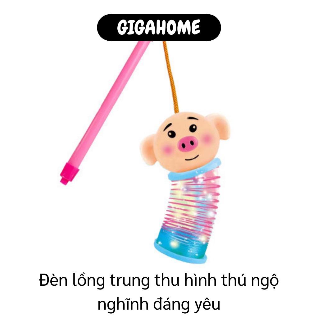 Đèn lồng trung thu  ️ GIÁ VỐN Lồng đen lò xo nhún nhảy đèn led phát sáng hoạt hình dễ thương cho bé 9340