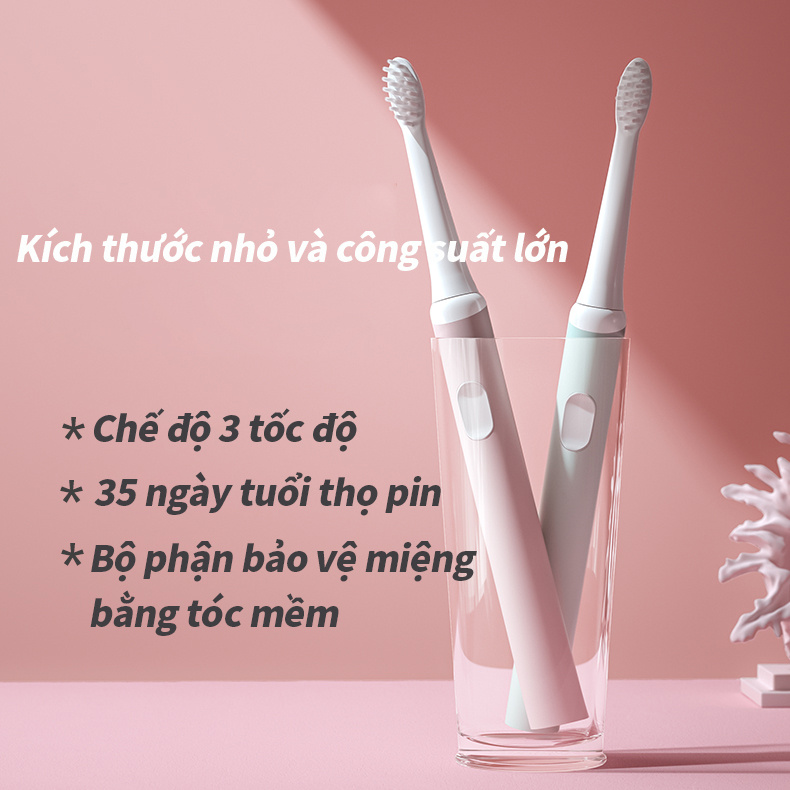 (Hàng Mới Về) Bàn Chải Đánh Răng Tự Động 3 Chế Độ Chất Lượng Cao