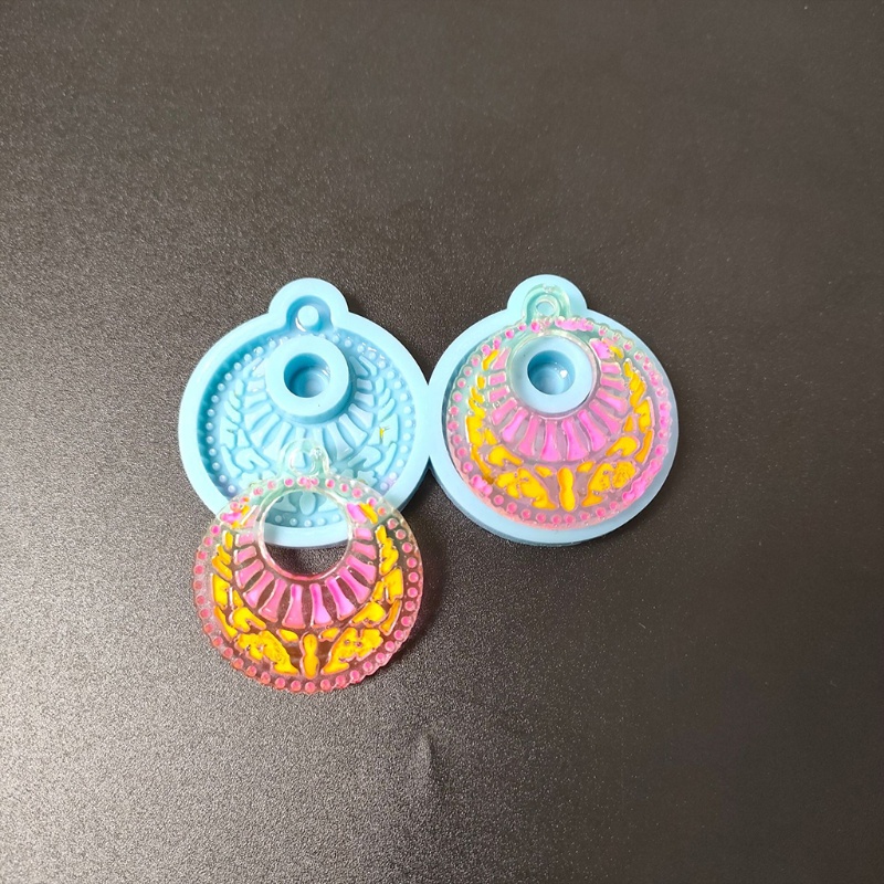 Khuôn Silicone Làm Bông Tai Nhựa Epoxy