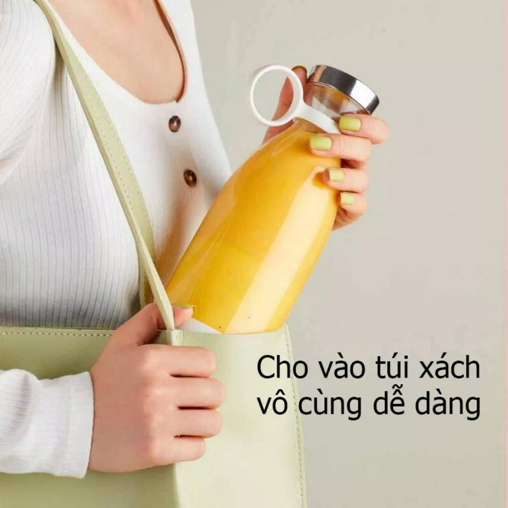 Máy Xay Sinh Tố Cầm Tay Mini Fresh Juice Đa Năng Máy Xay Hoa Quả Mini Cầm Tay Đế Sạc Không Dây Usb