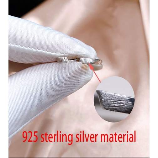 Nhẫn Moissanite 0,5-1 Carat S925 Nhẫn kim cương Moissanite bạc Sterling thời trang