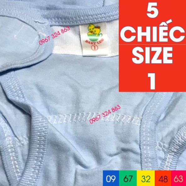 Combo 5 quần đóng bỉm BABY LEO sơ sinh size 1 cho bé