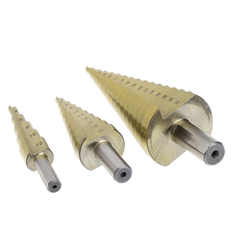 Bộ 6 Mũi Khoan Lỗ 4-32mm Chất Liệu Thép HSS Cao Cấp