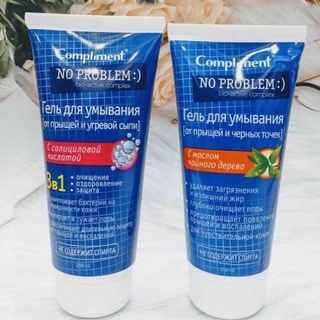 [ CHÍNH HÃNG ] Sữa rửa mặt Compliment No Problem 200ml, giảm nhờn, mụn