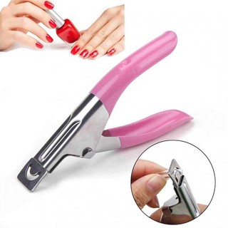 Kìm Bấm Móng Giả màu Hồng, Kìm Làm Nail Tiện Dụng
