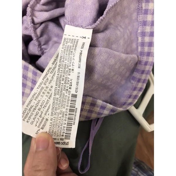 Áo Zara Auth Kẻ Tím