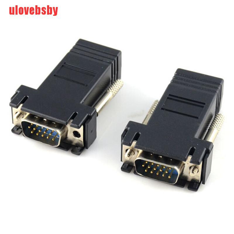 Đầu Chuyển Đổi Vga Rgb Hdbd Sang Lan Cat5 Cat6 Rj45