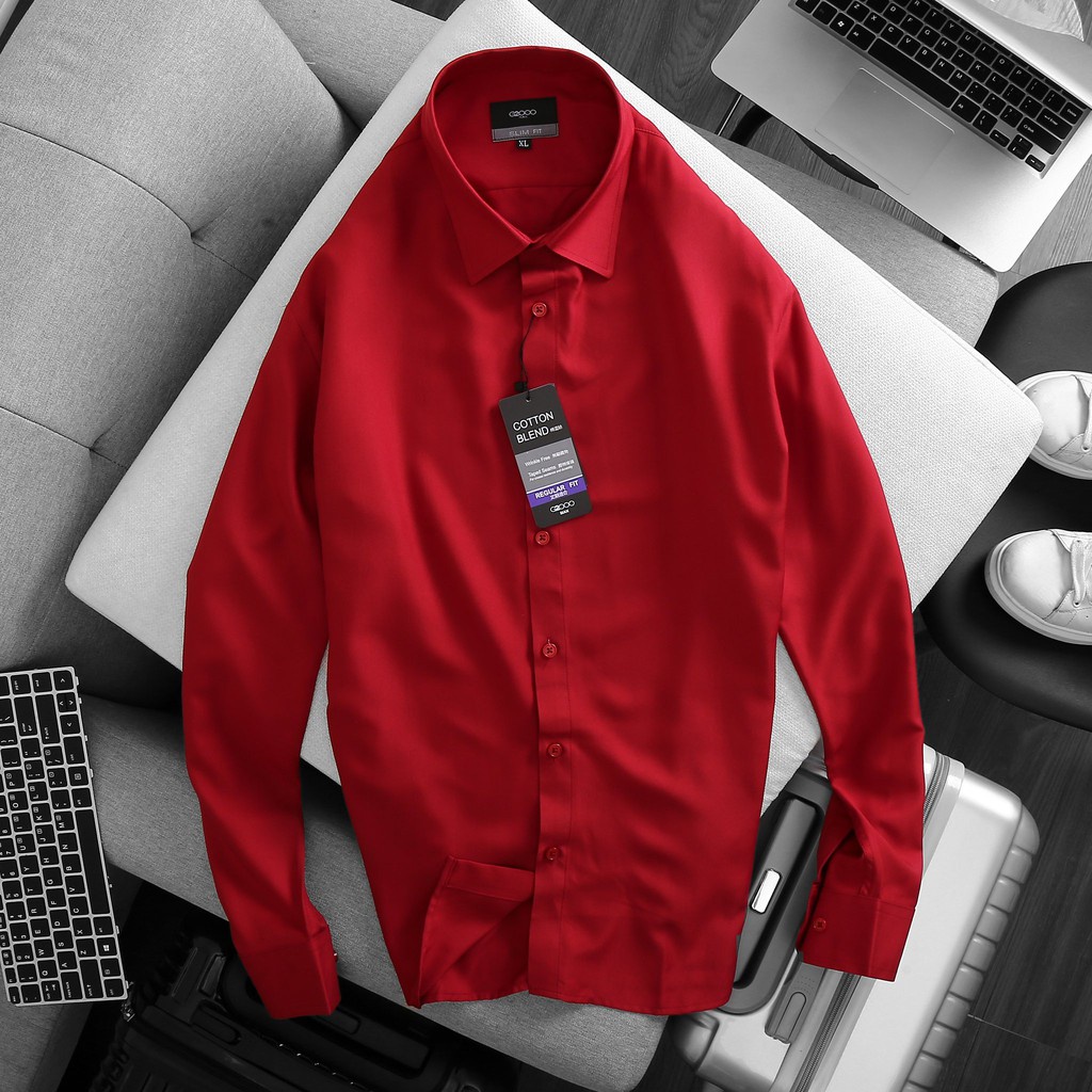 Sơ mi nam tay dài trơn đủ màu bigsize