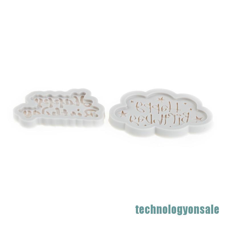 Khuôn Silicone Làm Bánh Sinh Nhật Hình Chữ Happy Birthday