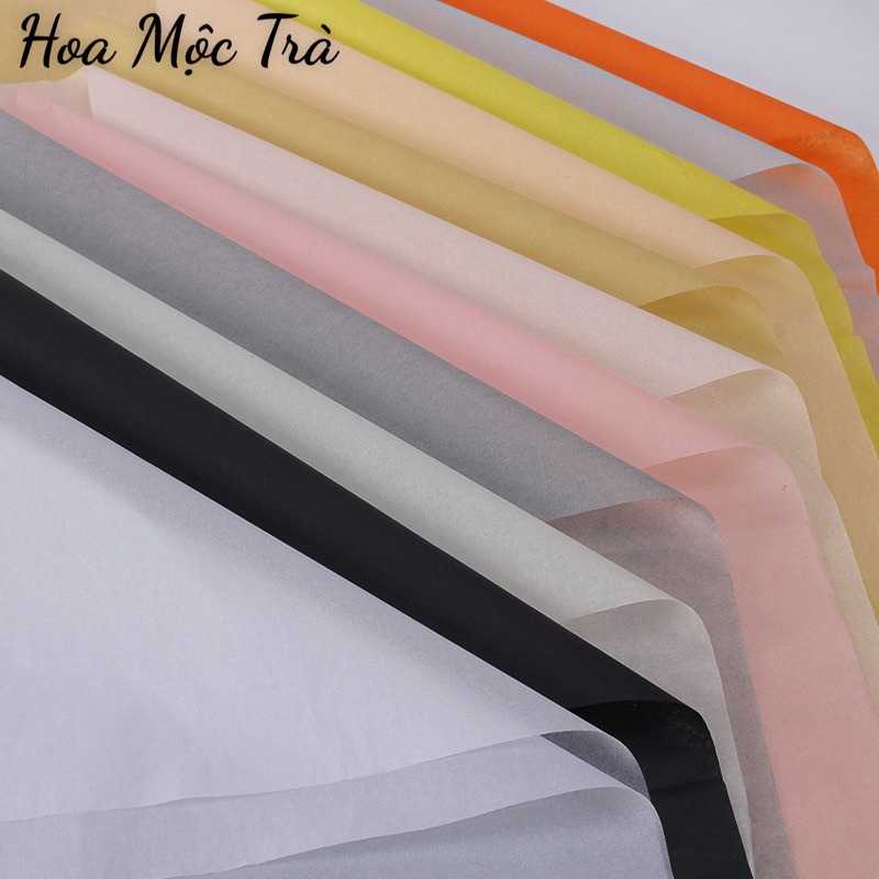Giấy Mếch Nến Mỏng, Giấy Sydney Kích Thước 58x58cm Lót Bó Hoa, Gói Hoa, Lót Cháp