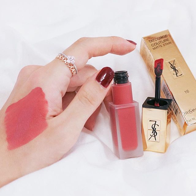 Son Kem YSL Tatouage Couture Matte Stain full size 6ml siêu đẹp , lì môi, son ysl Bông-cosmestics | BigBuy360 - bigbuy360.vn