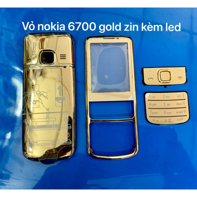  Vỏ nokia 6700C zin full bộ (như hình) có đèn led