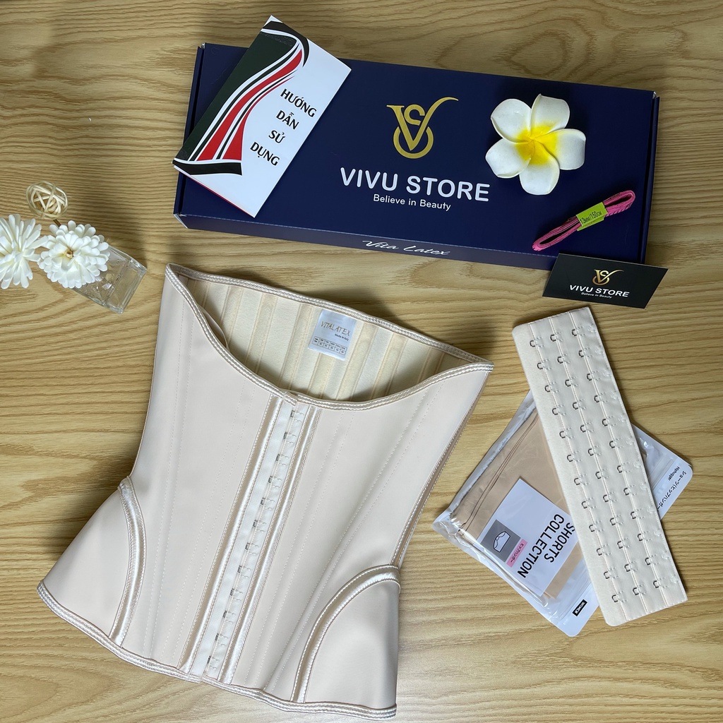 Combo Đai Nịt Bụng Latex "Thế Hệ Mới" Hàng Đặc che mỡ lưng, giảm mỡ bụng - Kèm Thanh Nới và Lót