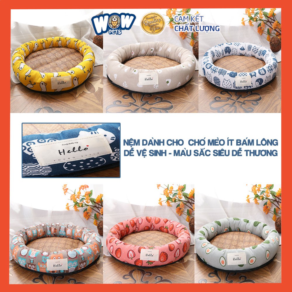 [S005] 66 X 66CM - 30KG Nệm / Đệm / Giường ngủ cho Chó Mèo wowpets Ổ thảm lót hình tròn dày ấm size to