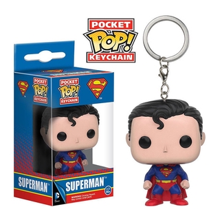 Funko Pop DC Comics Superman Super Man Keychain Pendant Toy Toy Gift Car Keychain Movie Game Animation Peripheral
