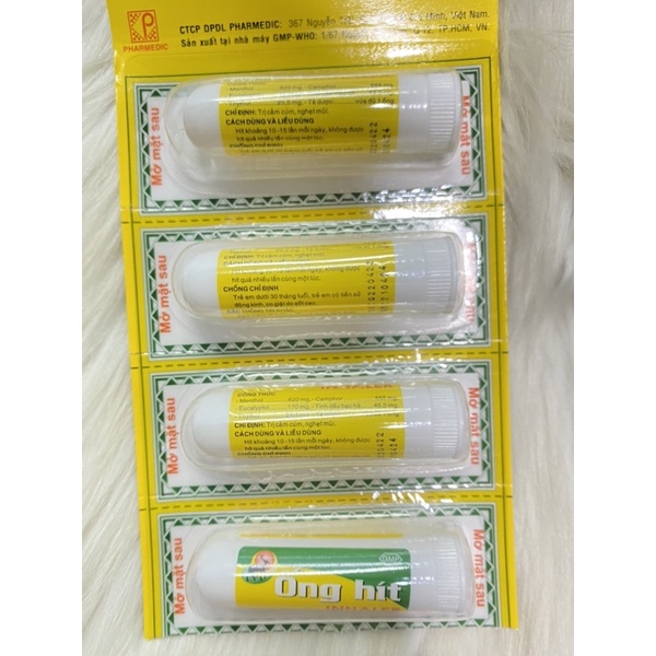 ỐNG HÍT THÔNG MŨI INHALER - Giảm Viêm Mũi, Sổ Mũi An Toàn Cho Mẹ Sau Sinh và Cho Con Bú