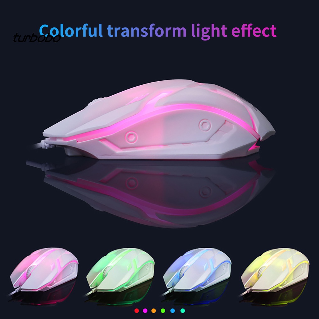 Chuột Quang Chơi Game Có Dây Usb Và Đèn Nền Cầu Vồng Cho Pc