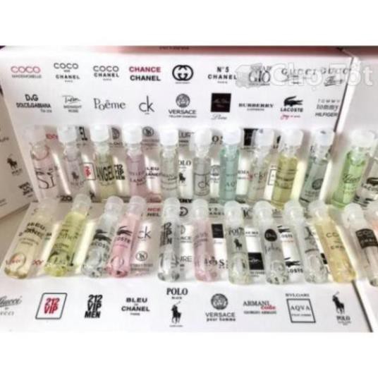 Nguyên Sét 20 Chai Nước Hoa Mini Đến Từ Các Thương Hiệu – sản phẩm khử mùi làm thơm cơ thể