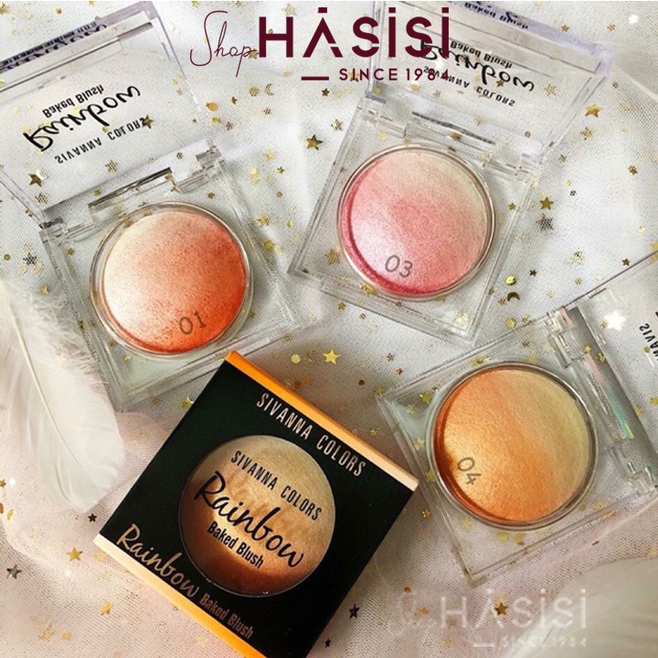 Má Hồng SIVANNA COLORS - Rainbow Baked Blush HF370 10g~12g