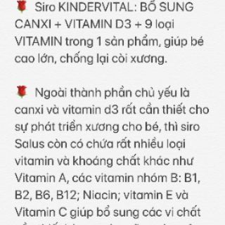 Hàng Đức đủ bill chăm sóc bé kindervital
