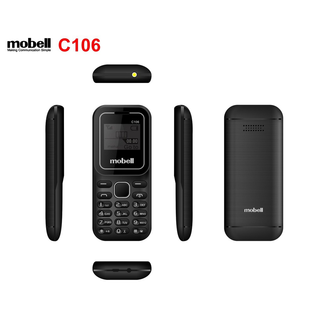Điện thoại Mobell C106 2sim nghe nhạc mp3, nghe fm không cần tai nghe máy mới 100% full box | BigBuy360 - bigbuy360.vn