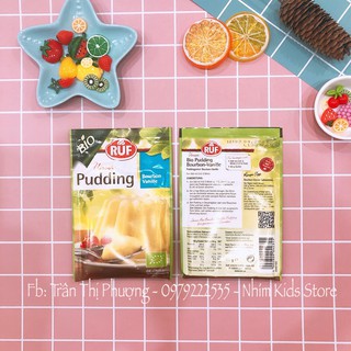 Bột pudding hữu cơ ruf vị vani [date 4/2021)
