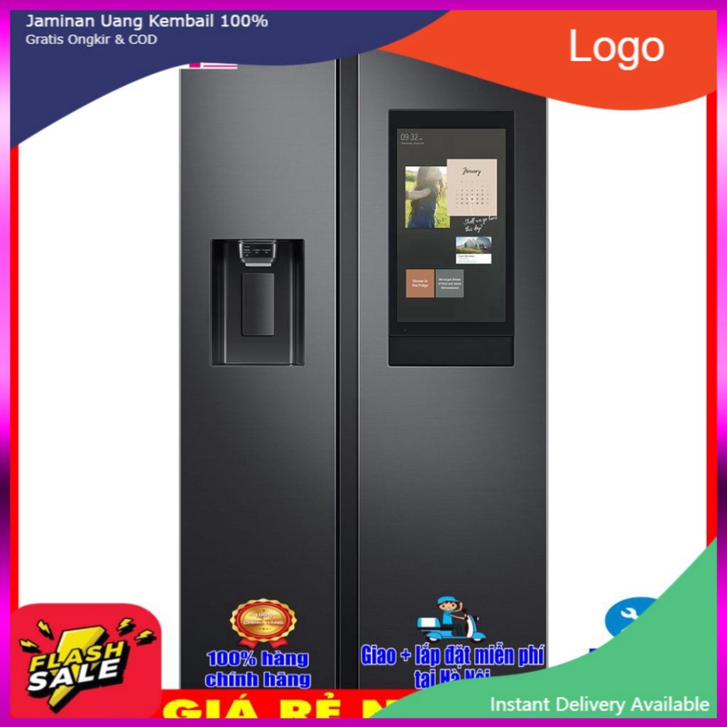 Bảo hành chính hãng Tủ lạnh Family Hub Samsung Inverter 616 lít RS64T5F01B4/SV Mới nguyên đai nguyên kiện