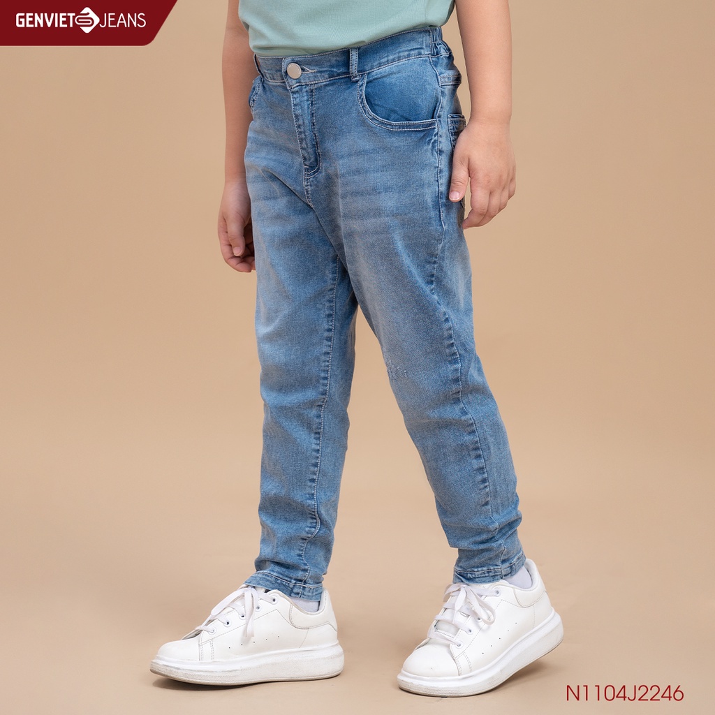 Quần Jeans Kid Thời Trang Bé Trai Genviet Kids N1104J2246