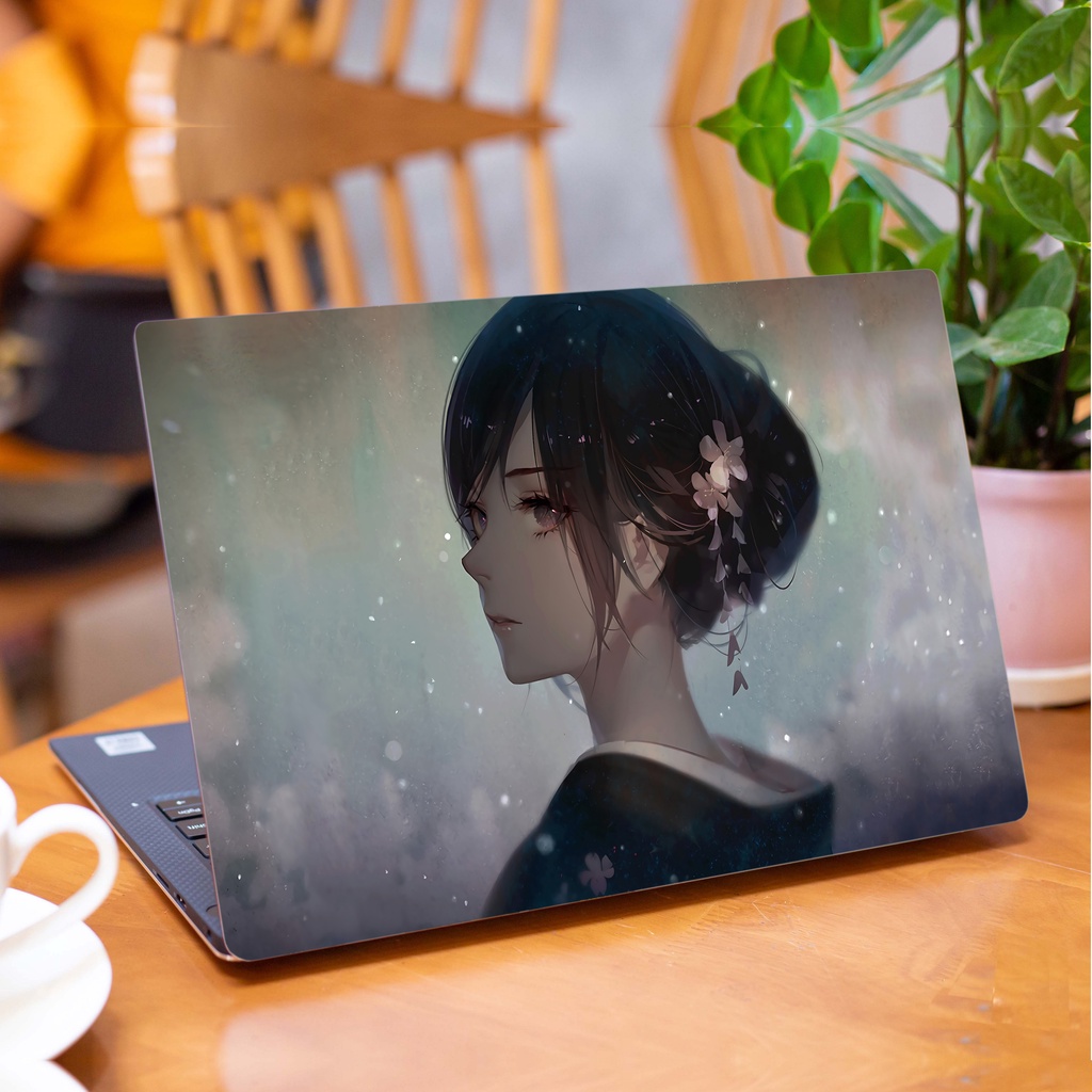 Skin Laptop In Hình Kimono Dành Cho Các Dòng Máy Dell Hp Asus Msi Acer Lenovo Macbook Theo Yêu Cầu