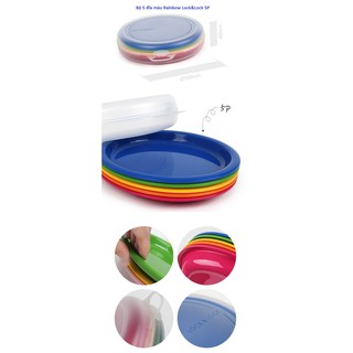 Đĩa Lock&Lock HPP513S5 Rainbow