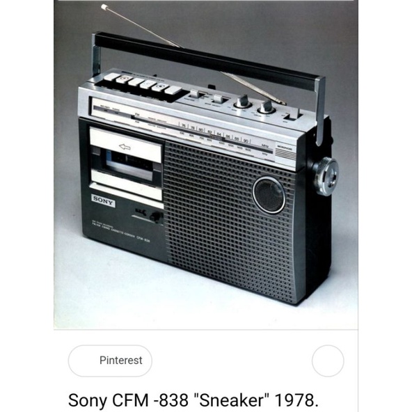 Đài sony cassette cfm 838
