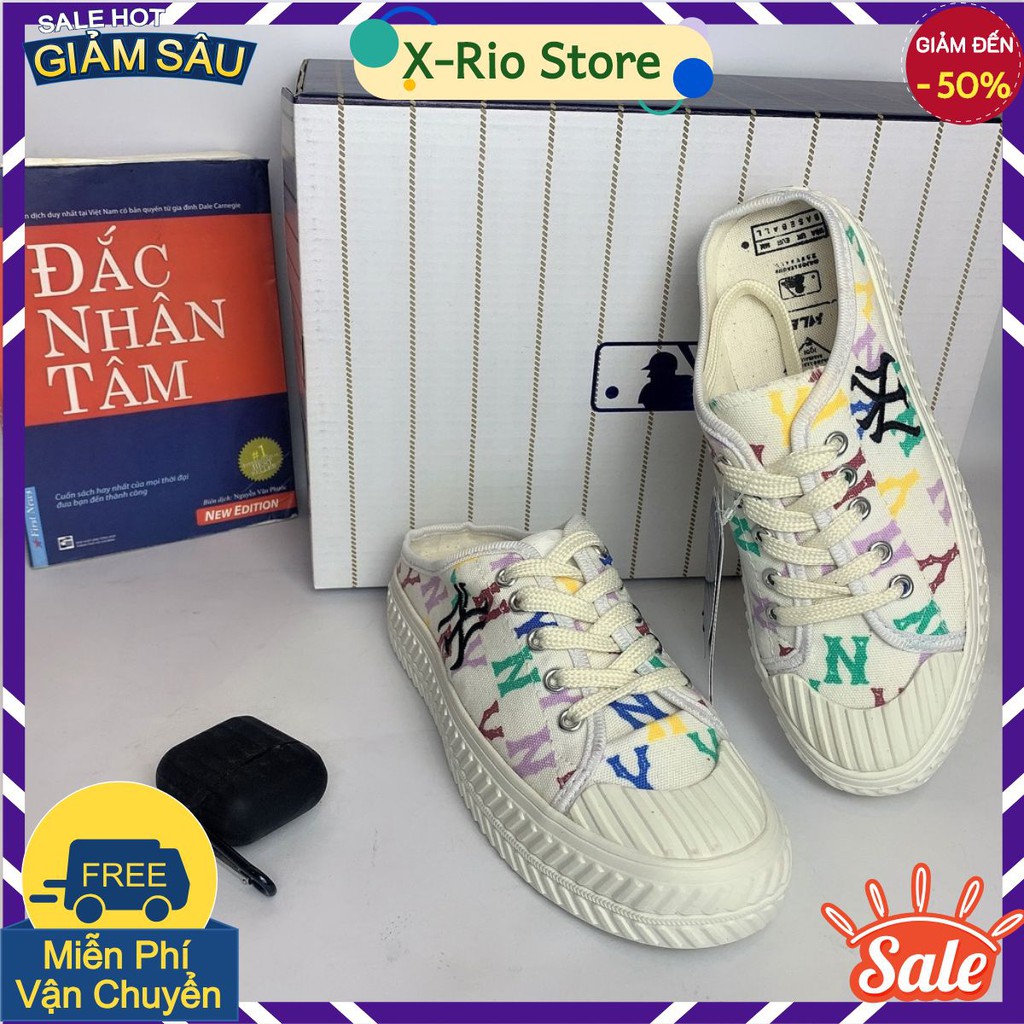 Giày Đạp Gót, Sục Ny, 𝐌𝐋𝐁 Đạp Gót Trắng full box 2021. X-Rio Store