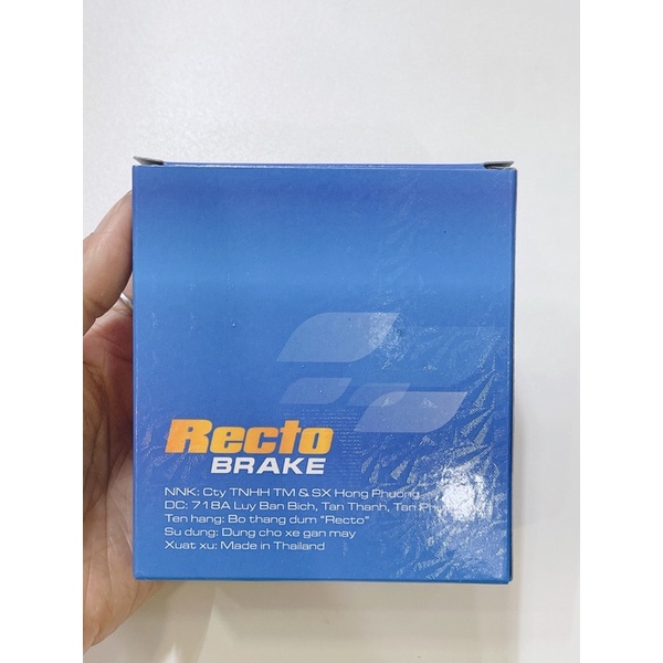 Bố đùm trước sau, bố thắng xe đùm Recto Tháilan lắp xe Dream wave wrs future…