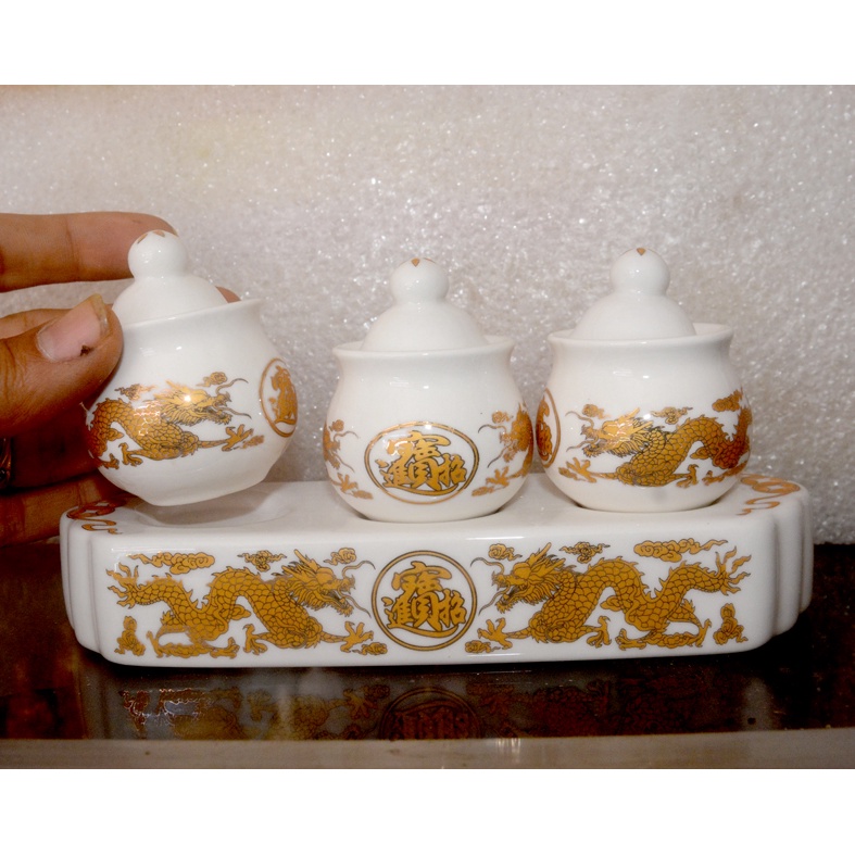 Bộ án rồng vàng có nắp thờ cúng bàn thờ