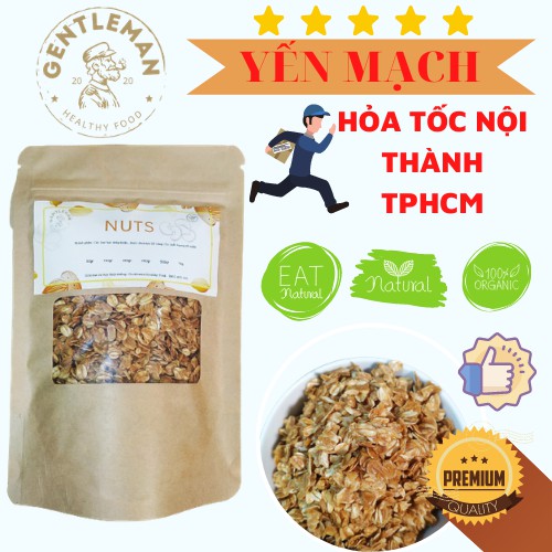 Yến mạch sấy mật ong Gentleman⚡Yến mạch ăn kiêng không đường cao cấp⚡100g