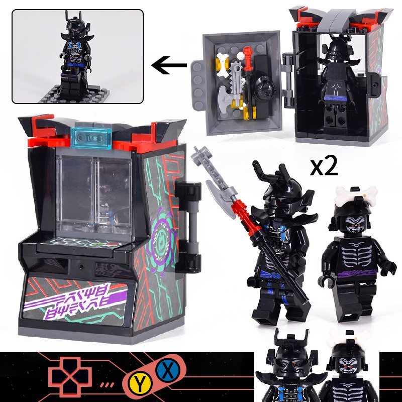 Lắp Ráp Hộp Game Ninjago Arcade Pods GM85025 Các Mẫu Nhân Vật Jay Zane Kai LLoyd Nya Sư phụ Wu Garmadon