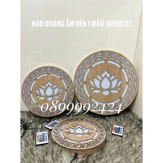 ĐÈN HÀO QUANG ÂM ĐÈN 1 MÀU 4 TẤC ( Remote )